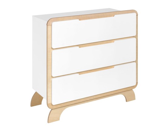 Commode bébé Equinoxe Blanc & Bouleau