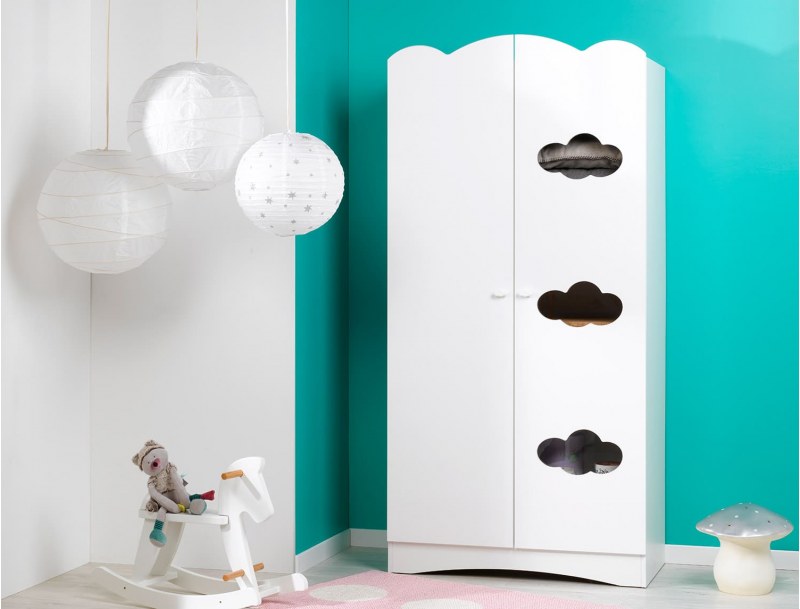 Armoire deux portes Alté Blanc
