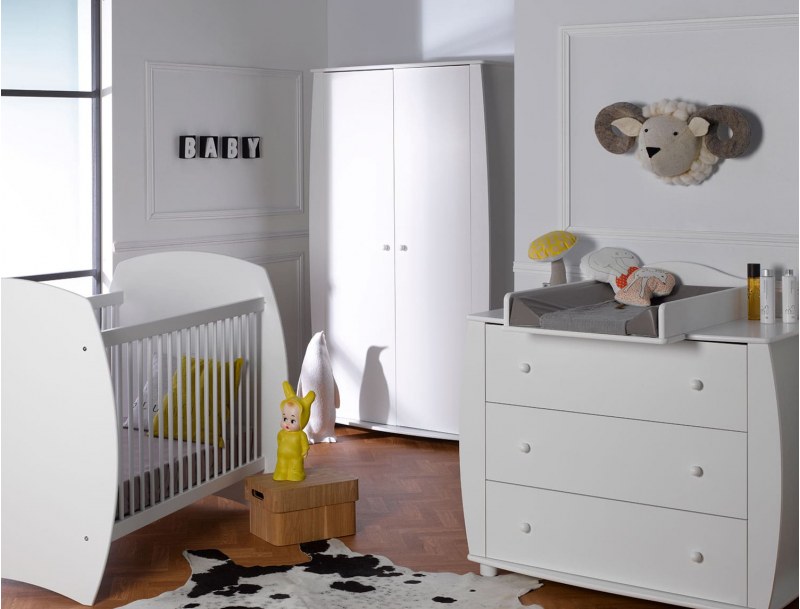 Armoire bébé Médéa Lin, armoires de rangement fabriqué en France