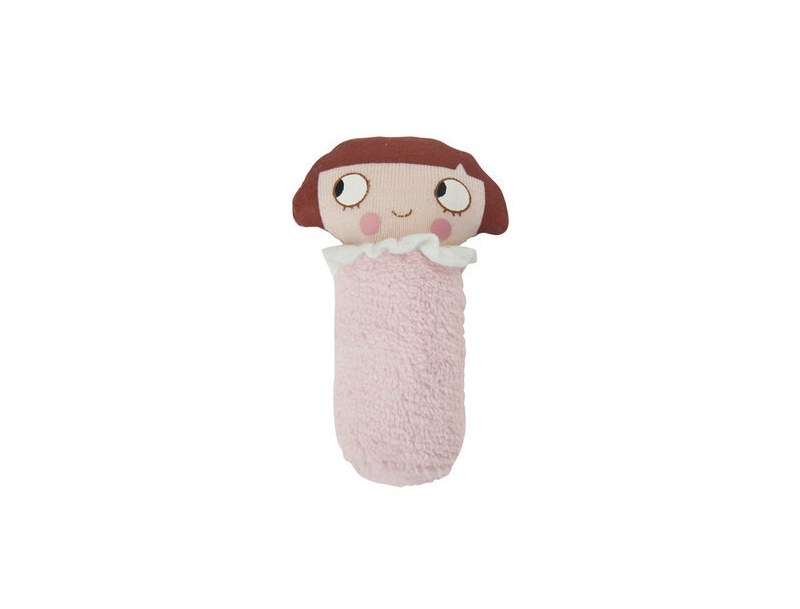 Games and toys - Mini rattle Ninon pink 8 cm