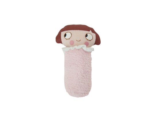 Games and toys - Mini rattle Ninon pink 8 cm