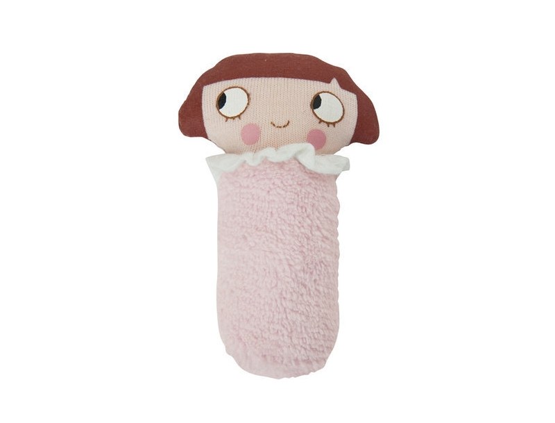 Games and toys - Mini rattle Ninon pink 8 cm