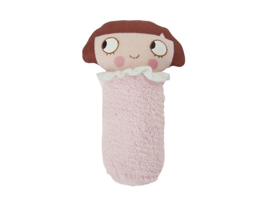 Games and toys - Mini rattle Ninon pink 8 cm