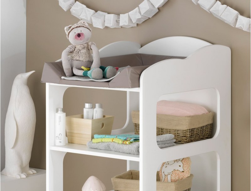 Soho witte commode voor het verschonen van de baby