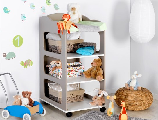 Prachtige Soho Lin commode met aankleedkussen