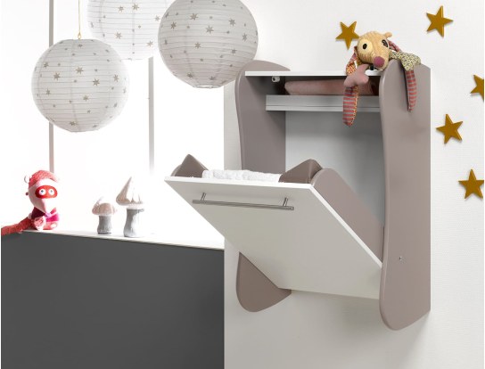 Cambiador de pared Flore Lin seguro
