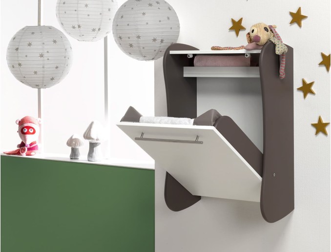 Cambiador de pared Topo con seguridad
