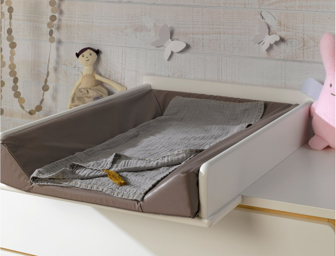 Plan à langer Bonheur Blanc adaptable seulement sur la commode Bonheur
