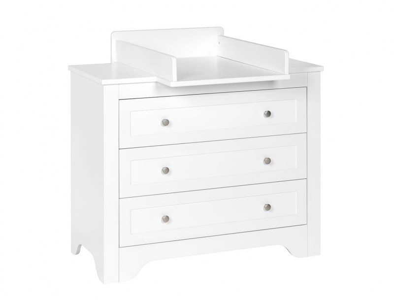 Piano fasciatoio Occitane bianco adattabile solo sul cassettone Occitane. Cassettone non incluso