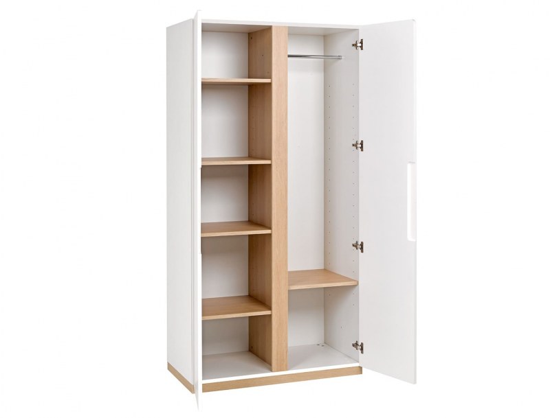 Armoire chambre enfant Blanc et bois