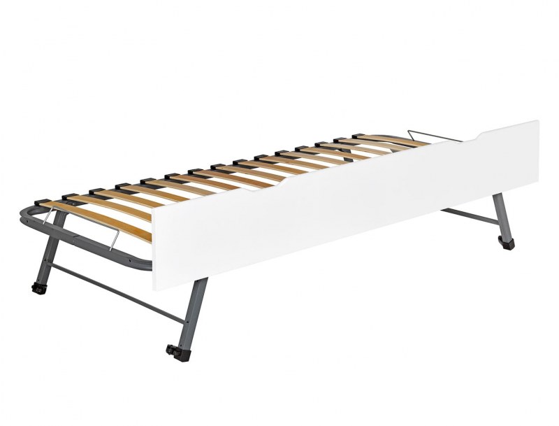 Trundle drawer for 90x200 Opale children's bed in white pine