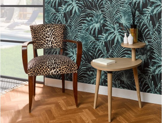 Eden light wood bedside table