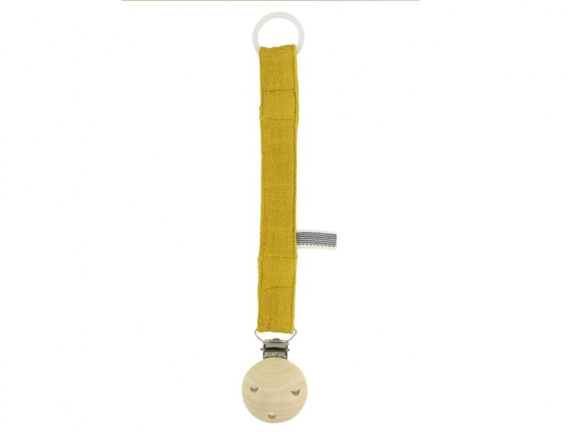 Mustard pacifier holder