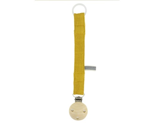 Mustard pacifier holder