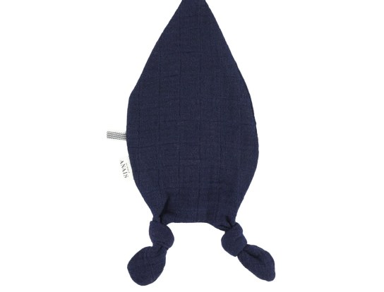 Navy Blue fabric pacifier clip comfort toy