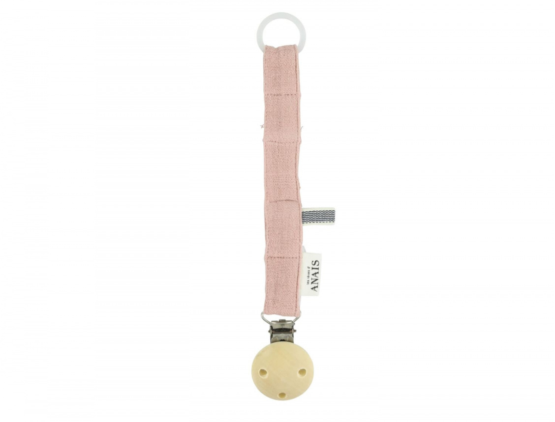 Pink pacifier holder