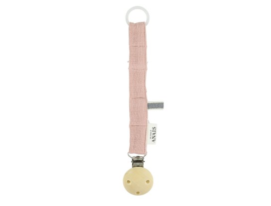 Pink pacifier holder