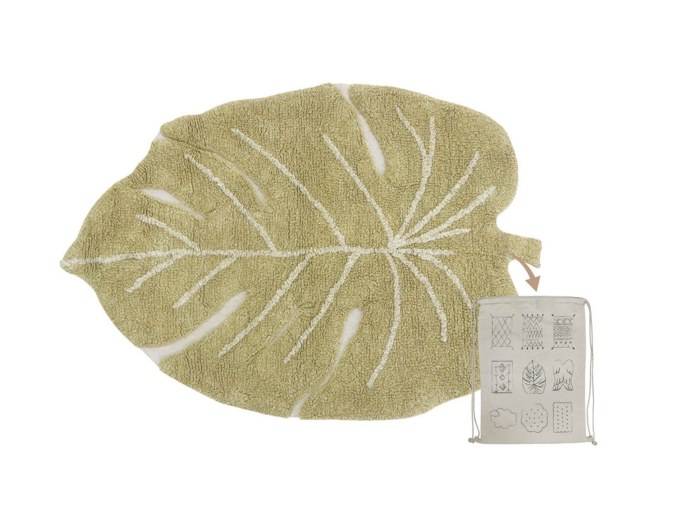 Pequeña alfombra hoja Oliva