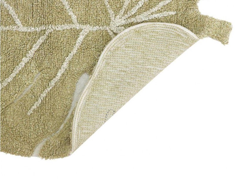Small soft Olive leaf rug