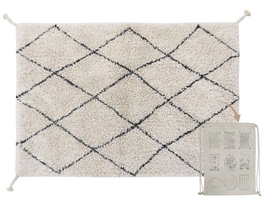 Small diamond Berber rug