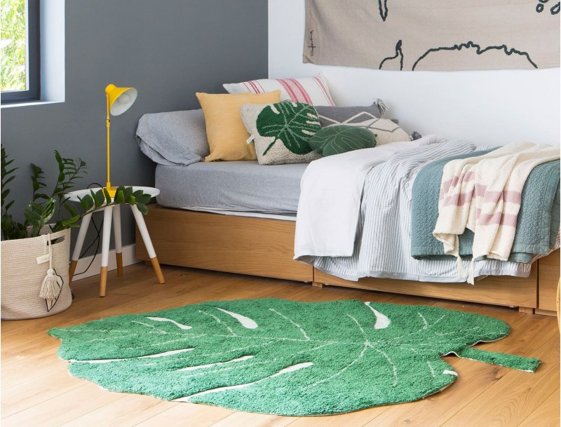 Green Leaf rug 120x160, nature and design