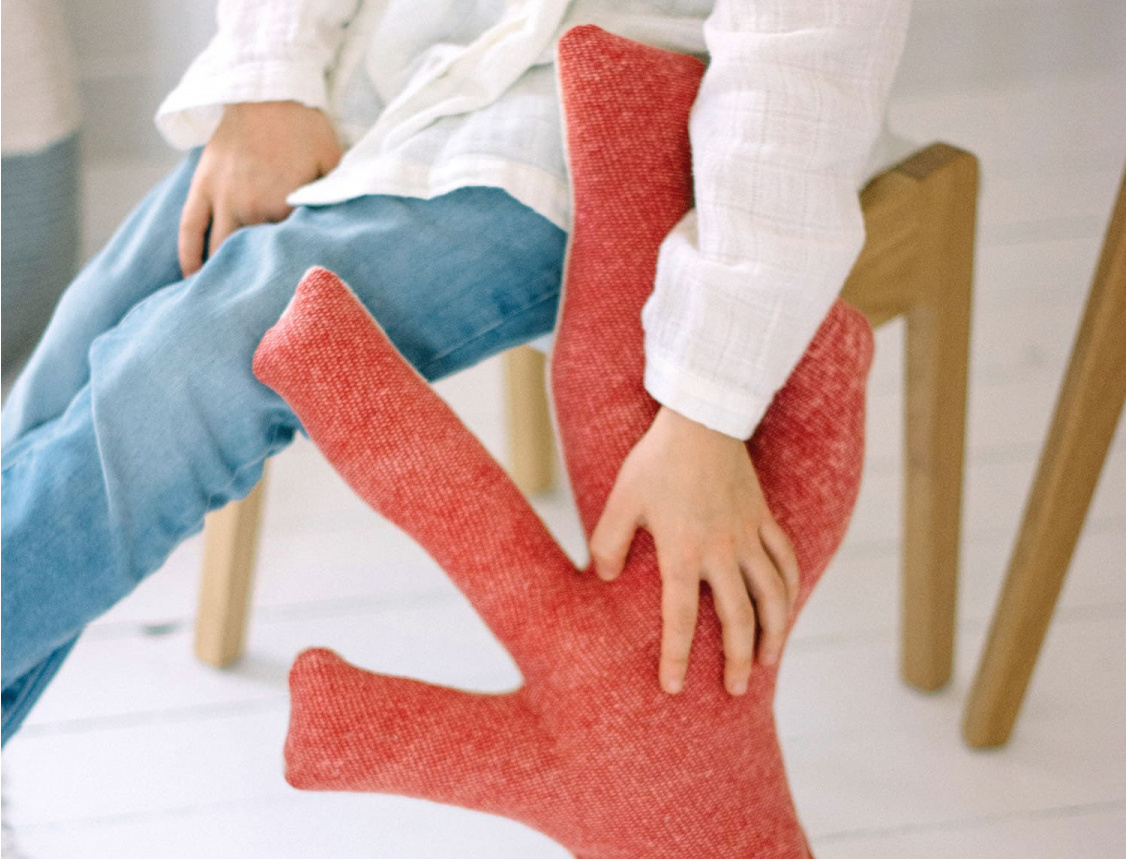 Coussin décoratif Corail