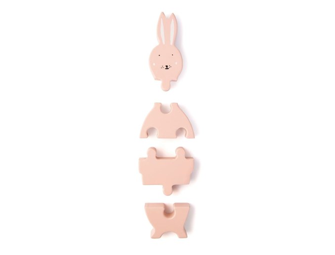 Puzzle de Madera Conejo Rosa