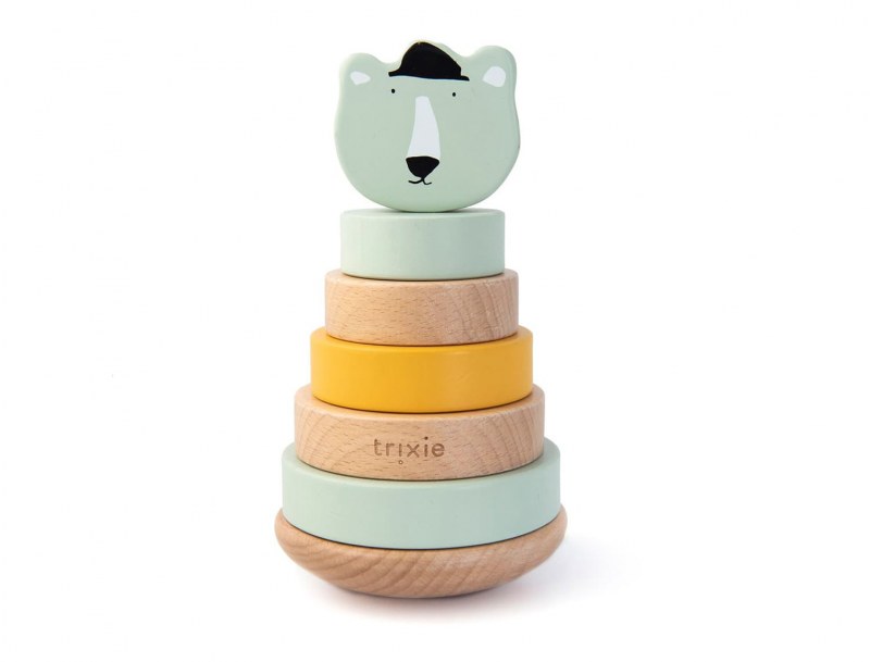 Polar Bear wooden stacking tower
