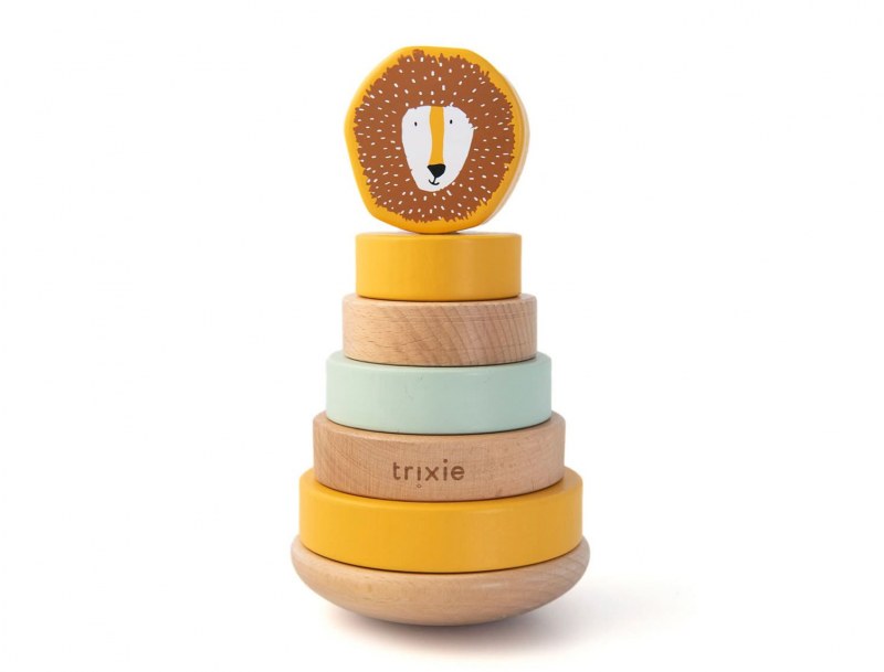 Wooden stacking tower Mr. Lion