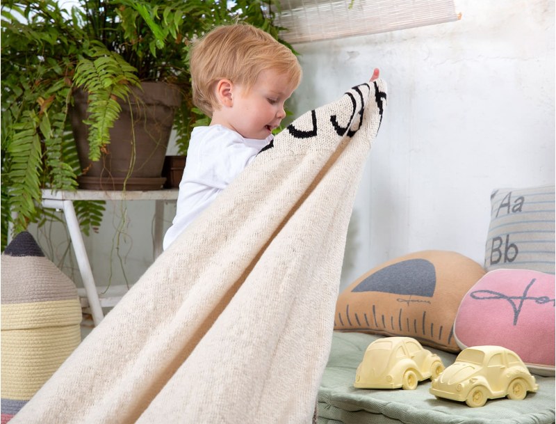 Alphabet blanket for baby and child