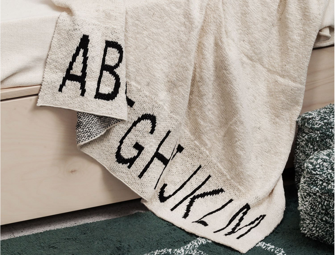 Alphabet children's blanket