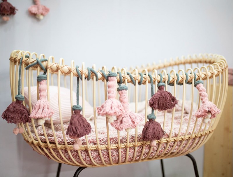 Decoratieve slinger - Decoratieve slinger roze bloem