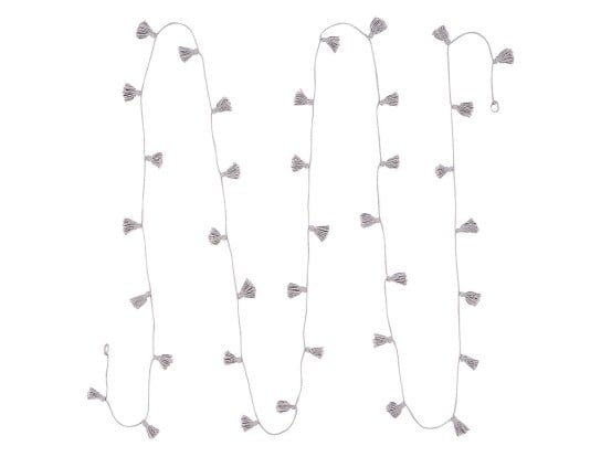 Grijze pompons
