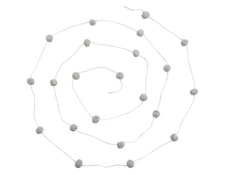 Grey Ball Garland