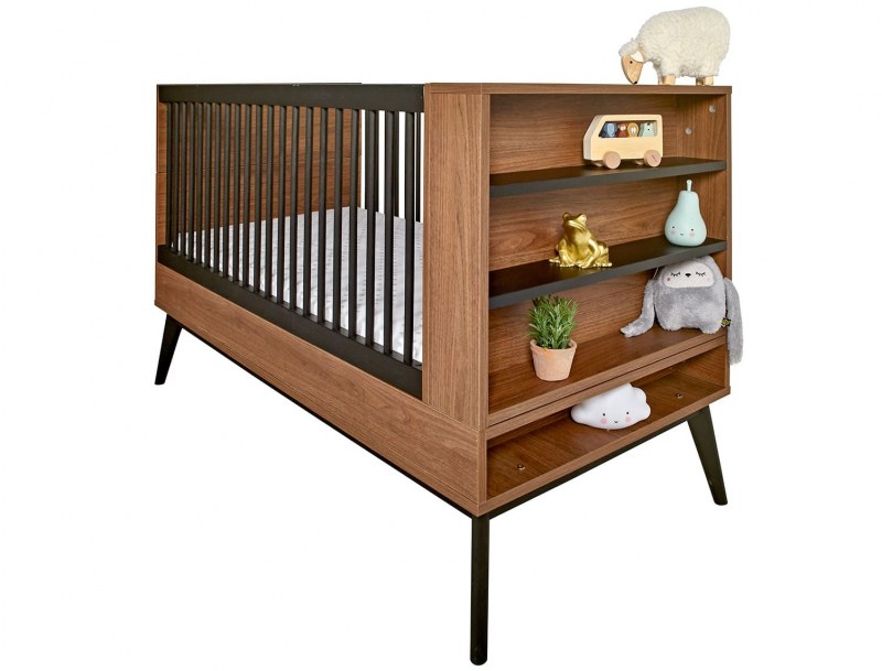 Vintage babybed met opbergruimte Octave