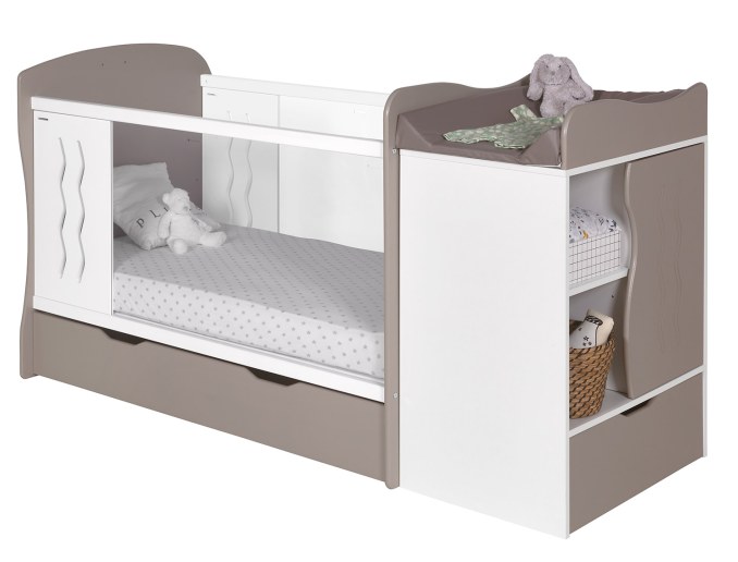 Mitwachsendes Babybett, Belem Lin Weiß