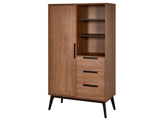 Armadio vintage in legno e nero