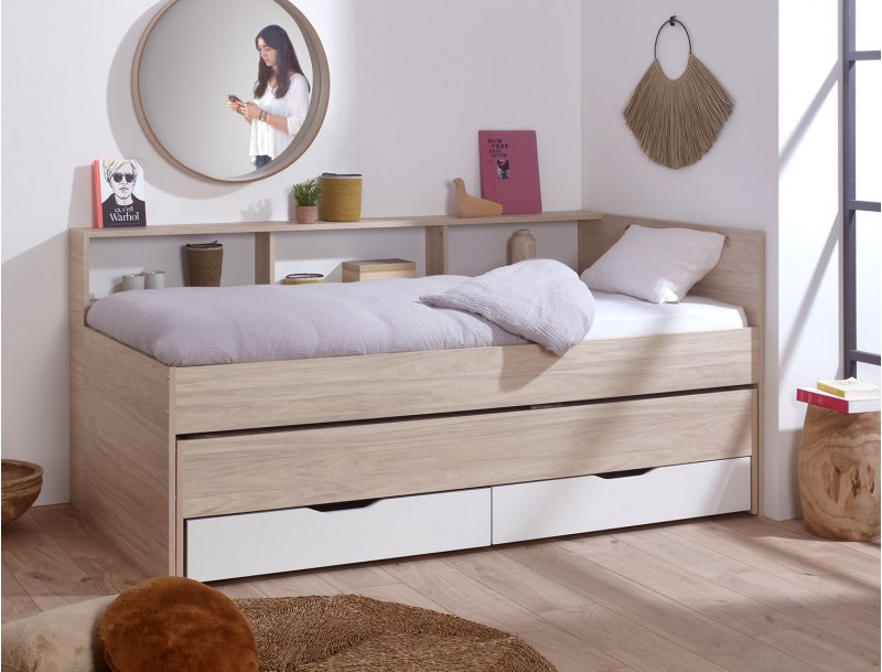 Wallis Doppelbett mit Stauraum