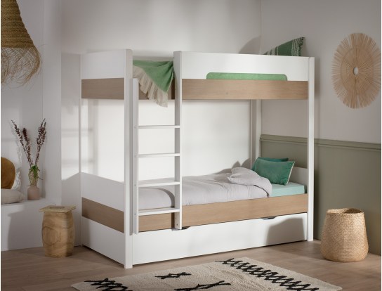 Triple bunk bed - Nomade 90x200 cm triple bunk bed