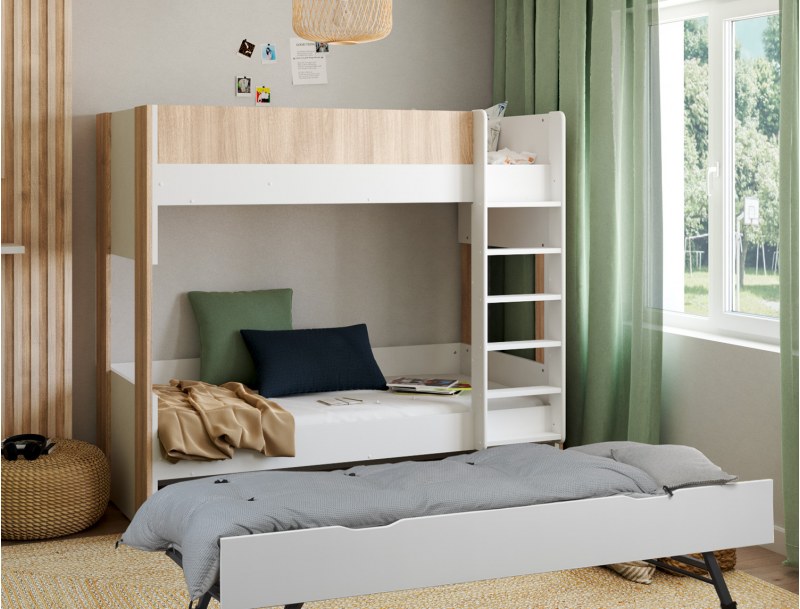 Rete estraibile sotto il letto a castello Dune
