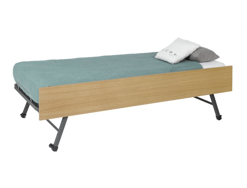 Triple bunk bed - White & wood Opus triple bunk bed + 3 Mattresses