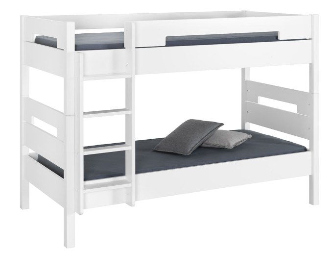 Letto per bambini - Letto a castello Bianco Milo 90x190 cm
