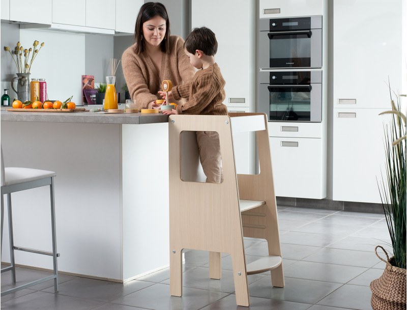 Montessori-Möbel - Montessori-Lernturm mit 3 Positionen