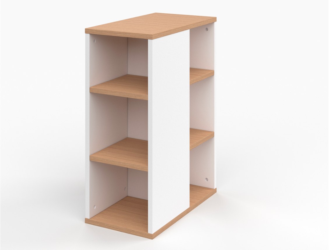 Children's desk - MILO White Desk Cabinet