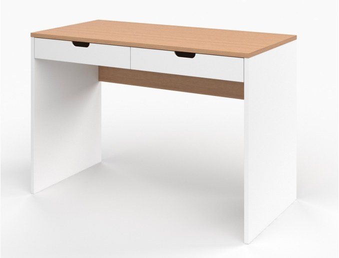 Escritorio infantil - Escritorio Blanco y Madera MILO