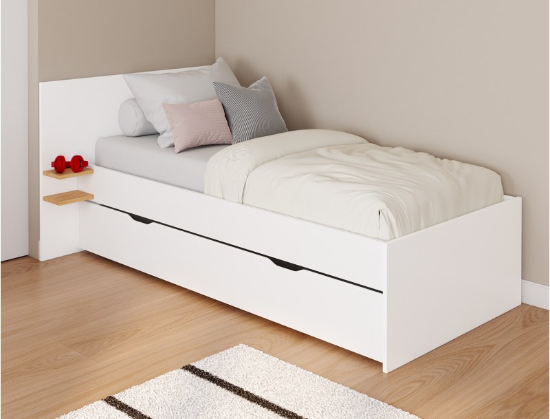 Letto per bambini 90x190 Milor, cassetto non incluso.