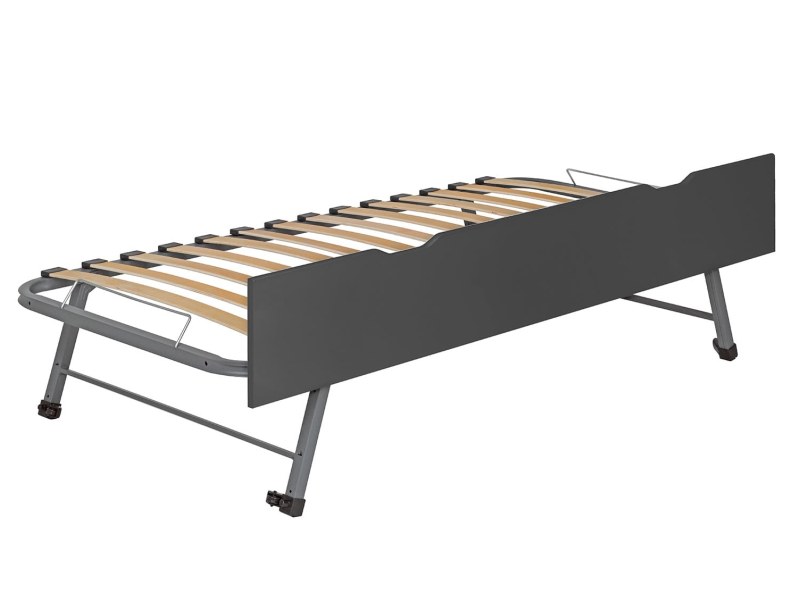 Delivered with slatted trundle bed base