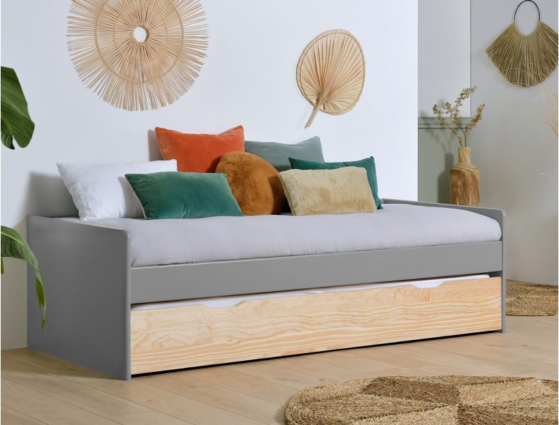 Sofá cama nido Landes Gris