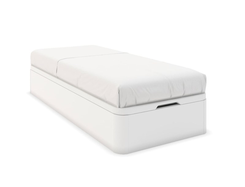 Letto contenitore bianco Malice 90x200