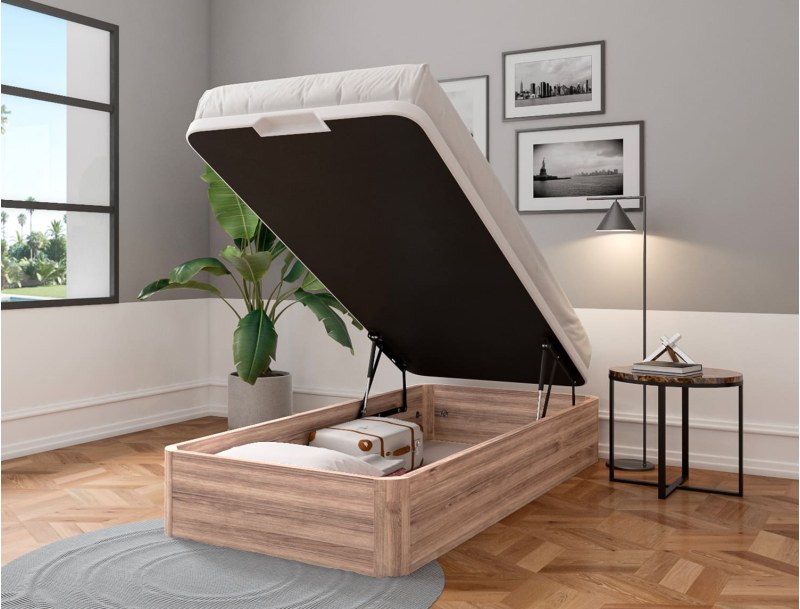 Lit coffre avec grand rangement Malice